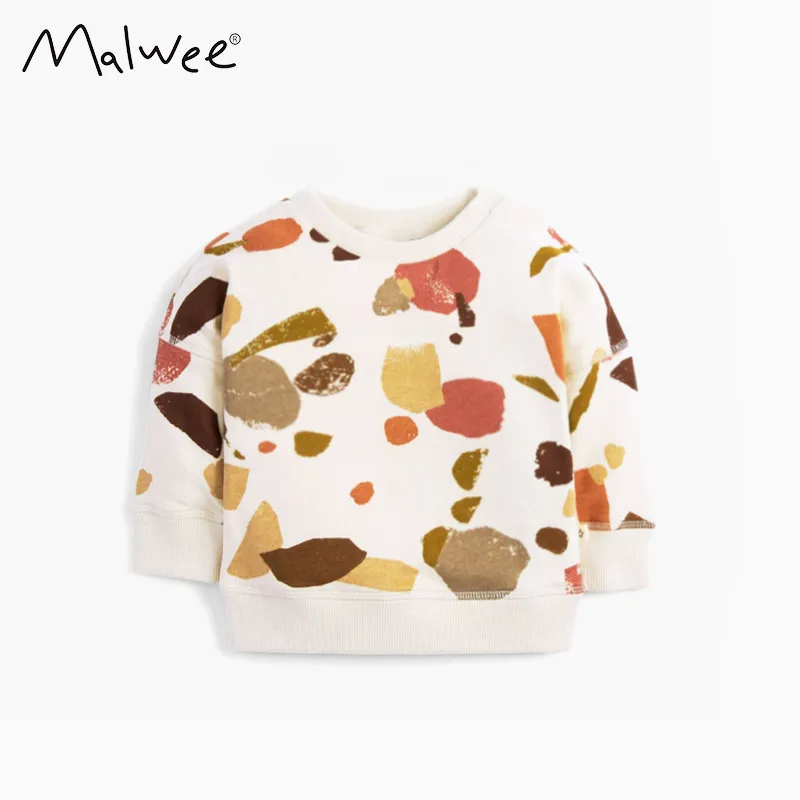 Children Kids Baby Fashion Boys Girls Long Sleeve Cute Print Sweatshirt