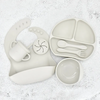 Children Kids Baby Silicone Feeding Tableware 7pcs Set