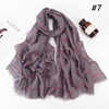 (Buy 1 Get 1) 80*180cm Plaid Print Muslim Cotton Hijab Scarf