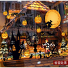 (Buy 1 Get 1) Halloween Decorative Wall Stickers Scene Layout Glass Witch Stickers