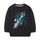 Children Kids Baby Fashion Boys Long Sleeve Cartoon Rocket Print Round Neck Pullover Sweatshirt