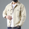 Men'S Fashion Solid Color Lapel Single Breasted Loose Denim Jacket