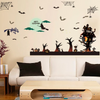 (Buy 1 Get 1) Halloween Decorative Wall Stickers Scene Layout Glass Witch Stickers