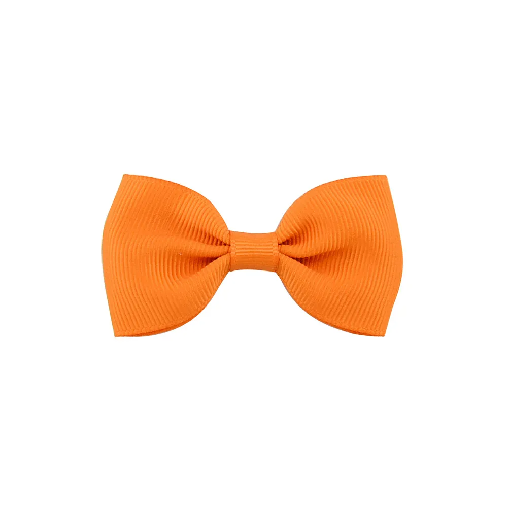 Girls Basic Solid Color Bow Hairpin