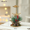 (Buy 1 Get 1) Simple Christmas Holiday Decorations Gold Iron Candlestick Desktop Ornaments