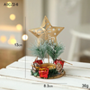 (Buy 1 Get 1) Simple Christmas Holiday Decorations Gold Iron Candlestick Desktop Ornaments