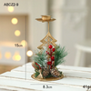 (Buy 1 Get 1) Simple Christmas Holiday Decorations Gold Iron Candlestick Desktop Ornaments