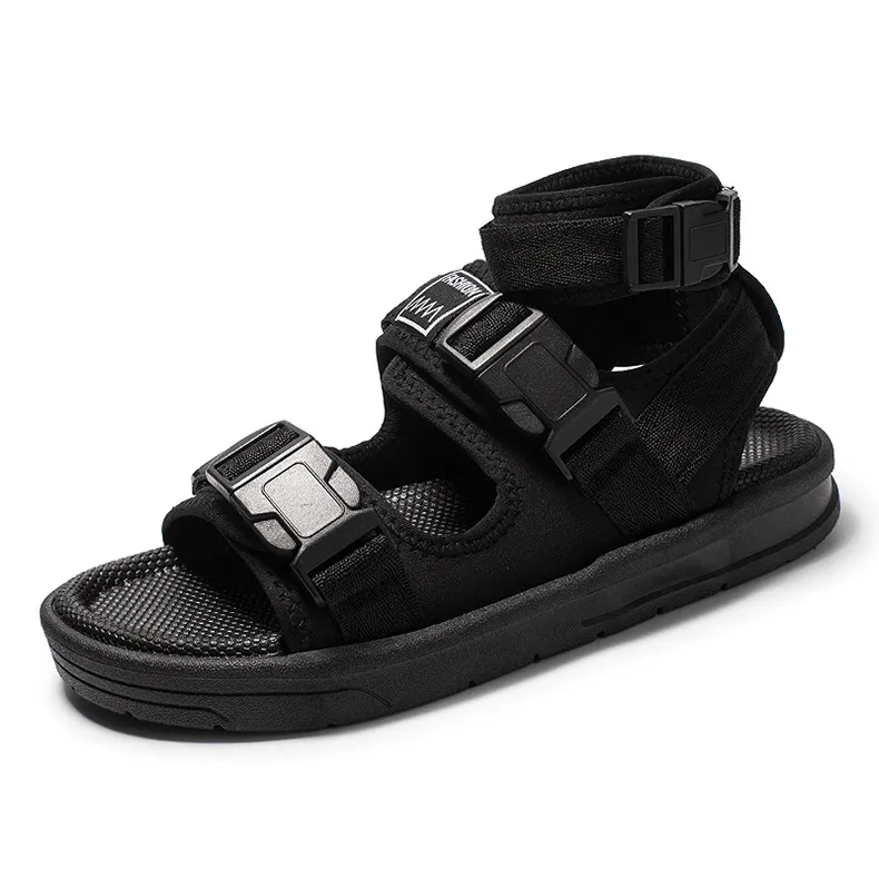 Men Trendy Fashion High Top Velcro Sandals