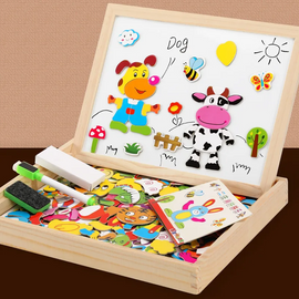 Fashion Creative Magnetic 12 Zodiac Double-Sided Drawing Board Children Puzzle Puzzle Toy