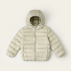 Kids Simple Solid Color Long Sleeve Hooded Warm Down Jacket