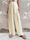 Women Casual Solid Color Pleated High Waist Straight Leg Pants