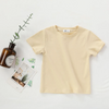 (Buy 1 Get 1) Children Kids Baby Fashion Girls Boys Casual Basic Solid Color Short Sleeve Round Neck T-Shirt