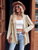 Women Fashion Casual Solid Color Long Sleeve Shirt Coat