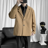 Men Casual Gentle Long Sleeve Lapel Single-Breasted Solid Color Blazer