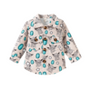 Children Kids Toddlers Fashion Boys Lapel Long-Sleeved Printed Shirt