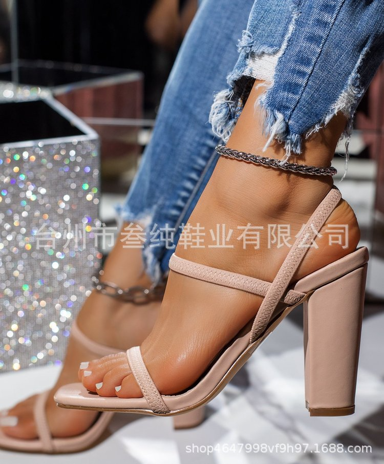 Women Sexy Large Size High Heeled Sandals