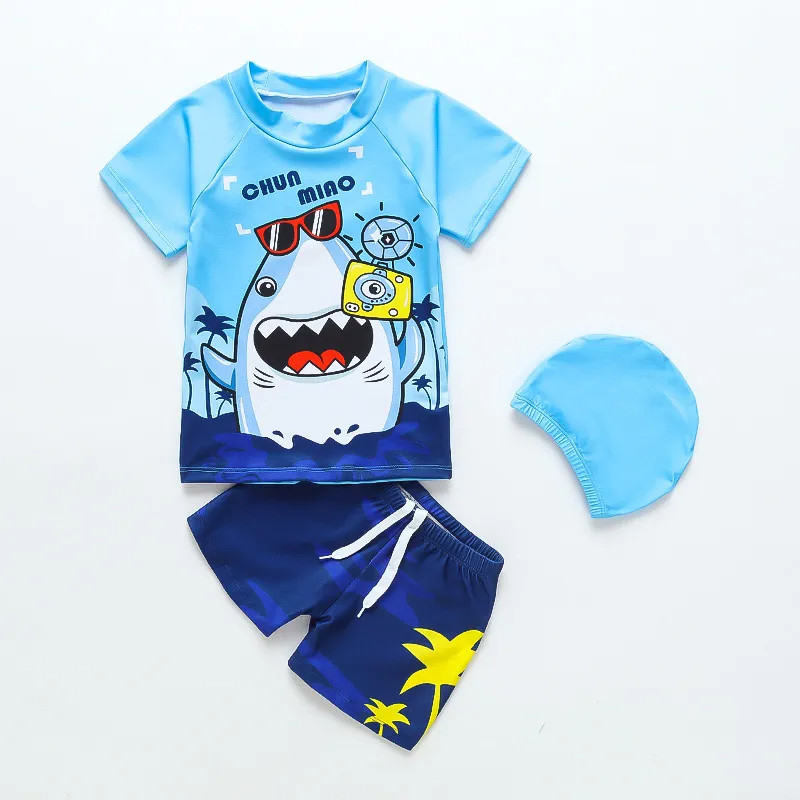 Kids Toddler Boy Fashion Split Swimsuit Swim Shorts Quick Dry Sun Set