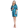 Women Solid Color Mid-Length Homewear Sleep-Robe