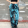 Fashion Women Multicolor Tie-Dye High Waist Harem Pants