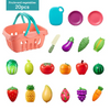 20pcs/Set Children Kitchen Cutting Fruit Vegetable Food Toy