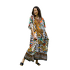 Women Ramadan /Eid Fashion Casual Tiger Printing Batwing Sleeve Long Dress