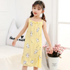 Children Kids Baby Fashion Girls Casual Basic Sleeveless Multicolor Print Suspender Nightdress