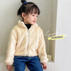 Kids Toddler Girls Boys Autumn Winter Fashion Casual Cute Solid Color Turtle Neck Woollining Zipper Coat