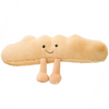 Kids Cute Cartoon Small Eyes Toast Bread Baguette Croissant Small Feet Plush Doll Toy