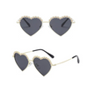 Girls Fashion Heart Shape Flower Decoration Sunglasses