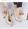 Women Fashion Sexy Pointed Rhinestone High Heel Sandals