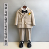 Kids Toddler Big Boys Autumn Winter Fashion Casual British Style Bow Waistcoat Shirt Pants Boys Party Clothing Set