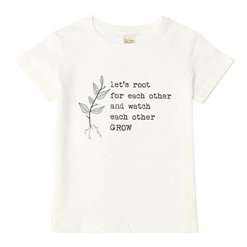 Kids Simple Letter Printed T-Shirt