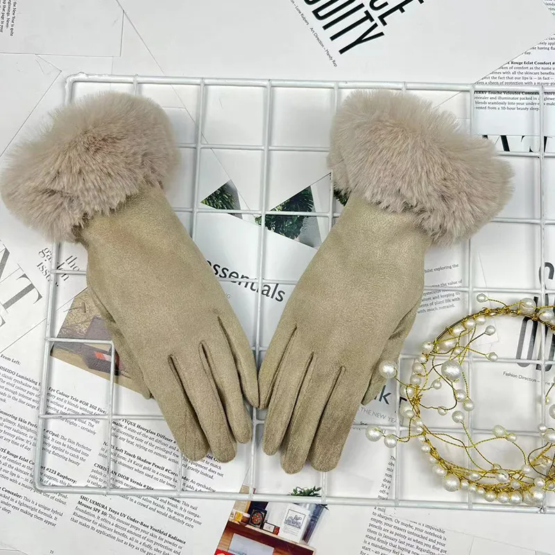 (Buy 1 Get 1) Women Warm Thickened Plush  Winter Gloves