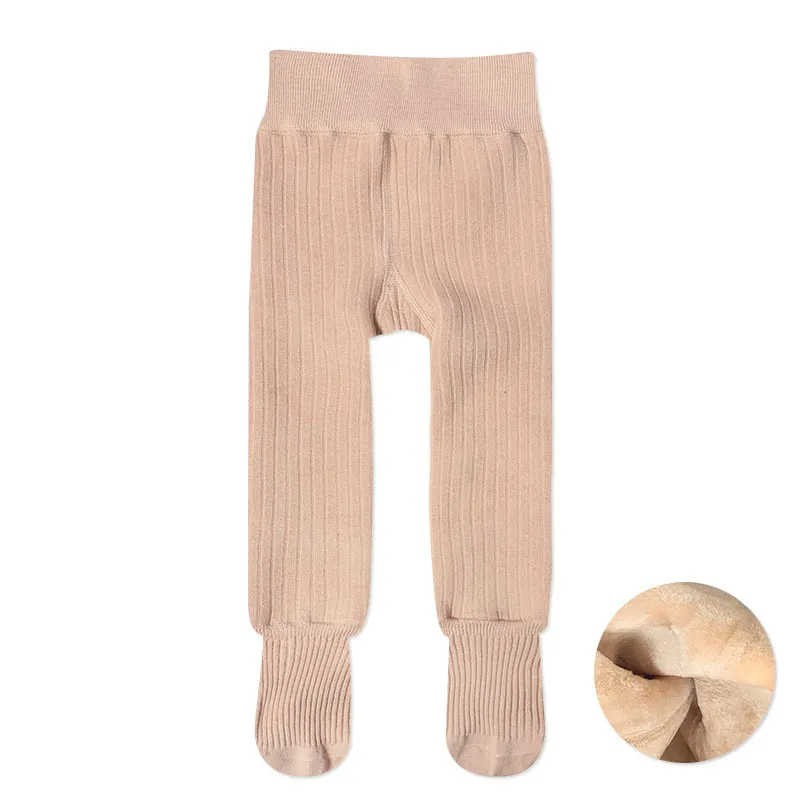 (Buy 1 Get 1) Kids Baby Toddler Girls Autumn Winter Fashion Casual Cute Solid Color Woollining Pantyhose Cotton Leggings Pants