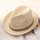Men  Solid Color Hollow Out Straw Fedora Hat