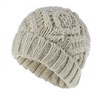 (Buy 1 Get 1) Fashion Diamond Pattern Solid Color Thick Wool Knitted Hat