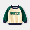 Children Kids Toddlers Fashion Boys Long Sleeve Letter Print Pullover Casual Sweatshirt