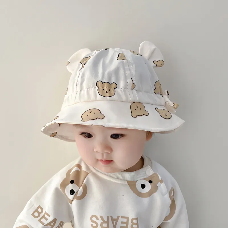 (Buy 1 Get 1) Children Kids Baby Fashion Girls Boys Cute Cartoon Bear Shape Hat