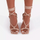 Fashion Women Sexy Solid Color Bandage Square Toe High-Heeled Stiletto Pu Sandals