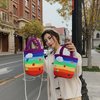 Children Kids Baby Fashion Girls Rainbow Color Woven Bucket Bag SKU: T10383AA11A Min.Order: 1