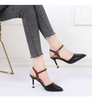 Women Fashion Sexy Cover Toe Pointed Toe Heeled Sandals