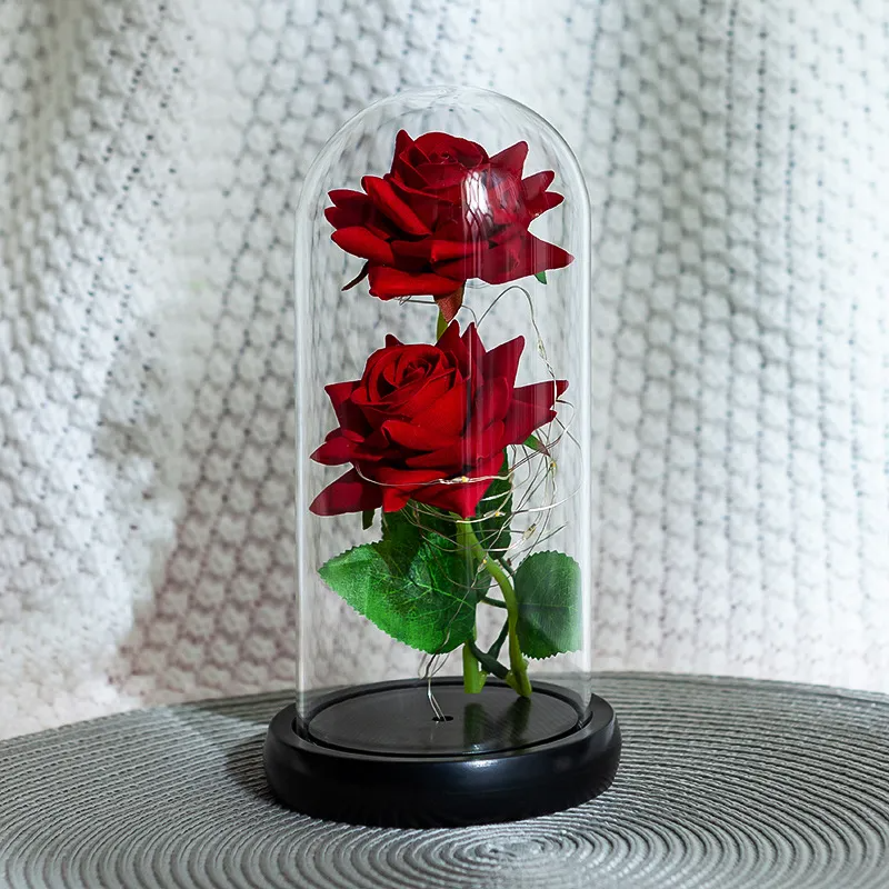 (Buy 1 Get 1) Creative Eternal Flower Glass Cover Gift Decoration