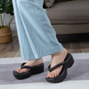 Women Fashion Casual Solid Color Thick-Soled Slippers