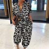 Women Casual Single-Breasted Loose Jumpsuits