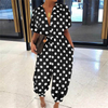 Women Casual Single-Breasted Loose Jumpsuits