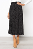 Women'S Fashion Polka Dot Print Pleated Skirt