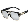 (Buy 1 Get 1) Men'S Casual Fashion Retro Square Full Frame Double Bridge Sunglasses