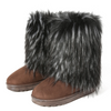 Women Fashion Plus Size Y2K Imitation Fur Plus Velvet Warm Snow Boots