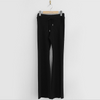 Women'S Fashion Casual Rib-Knit Flared Pants