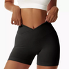 Women Fashion Solid Color Sports Tight Yoga Shorts